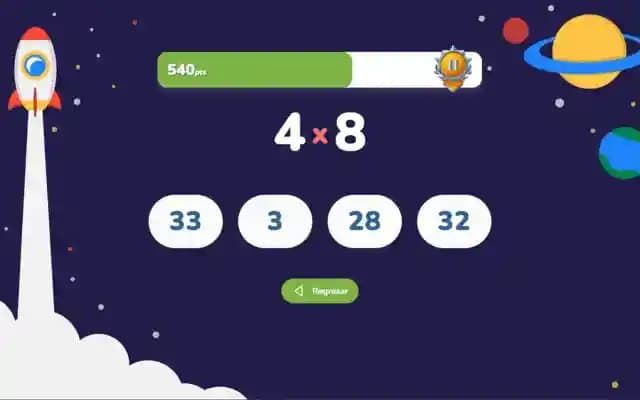 Tabla del 4